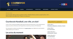Desktop Screenshot of courbevoiehandball.com